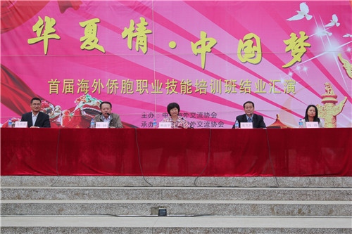 云南省海外交流協、新華教育集團、云南萬通等領導出席了此次匯演